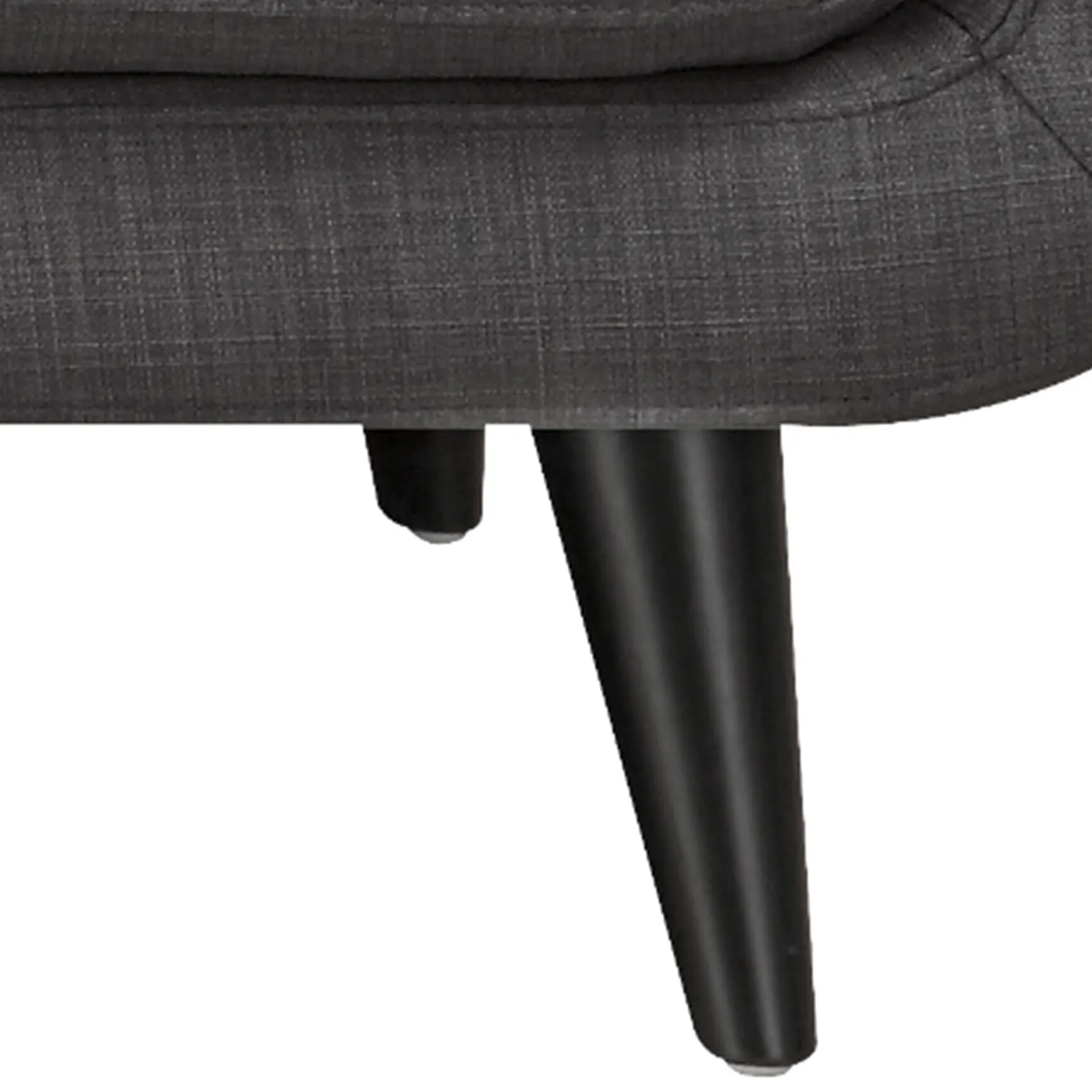 Hadley Tufted Back Accent Chair, Charcoal Grey Flash Sale