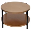 Honeybloom Sienna Wood & Metal Coffee Table Cheaper