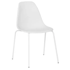 Lily White Dining Chair With Metal Legs Exquisite Gifts