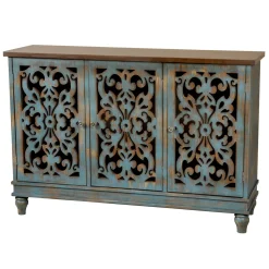Northfield 3-Door Distressed Cabinet Fashion