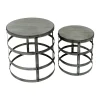 Wood Top Plant Stand With Metal Base, Large Outlet