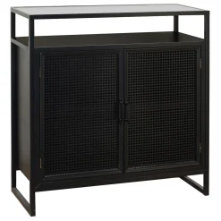 32X34 Blk Mtl 2Dr Display Cab Featured